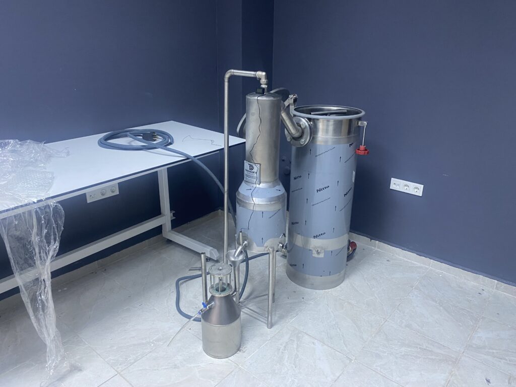 Bitter Orange Peel Steam Distillation System manufactured by Dündermakine