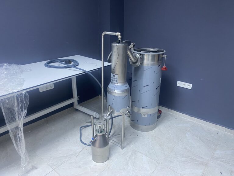 Bitter Orange Peel Steam Distillation System manufactured by Dündermakine