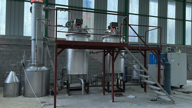 Rosin manufacturing process steps by Dünder Makine