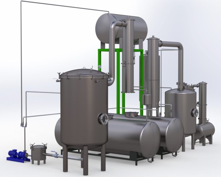 EKS-S static basket solvent extraction systems by Dünder Makine